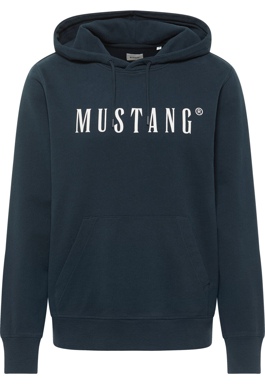 MĘSKA BLUZA Z KAPTUREM MUSTANG LOGO Bronson Carbon 1014687 4135