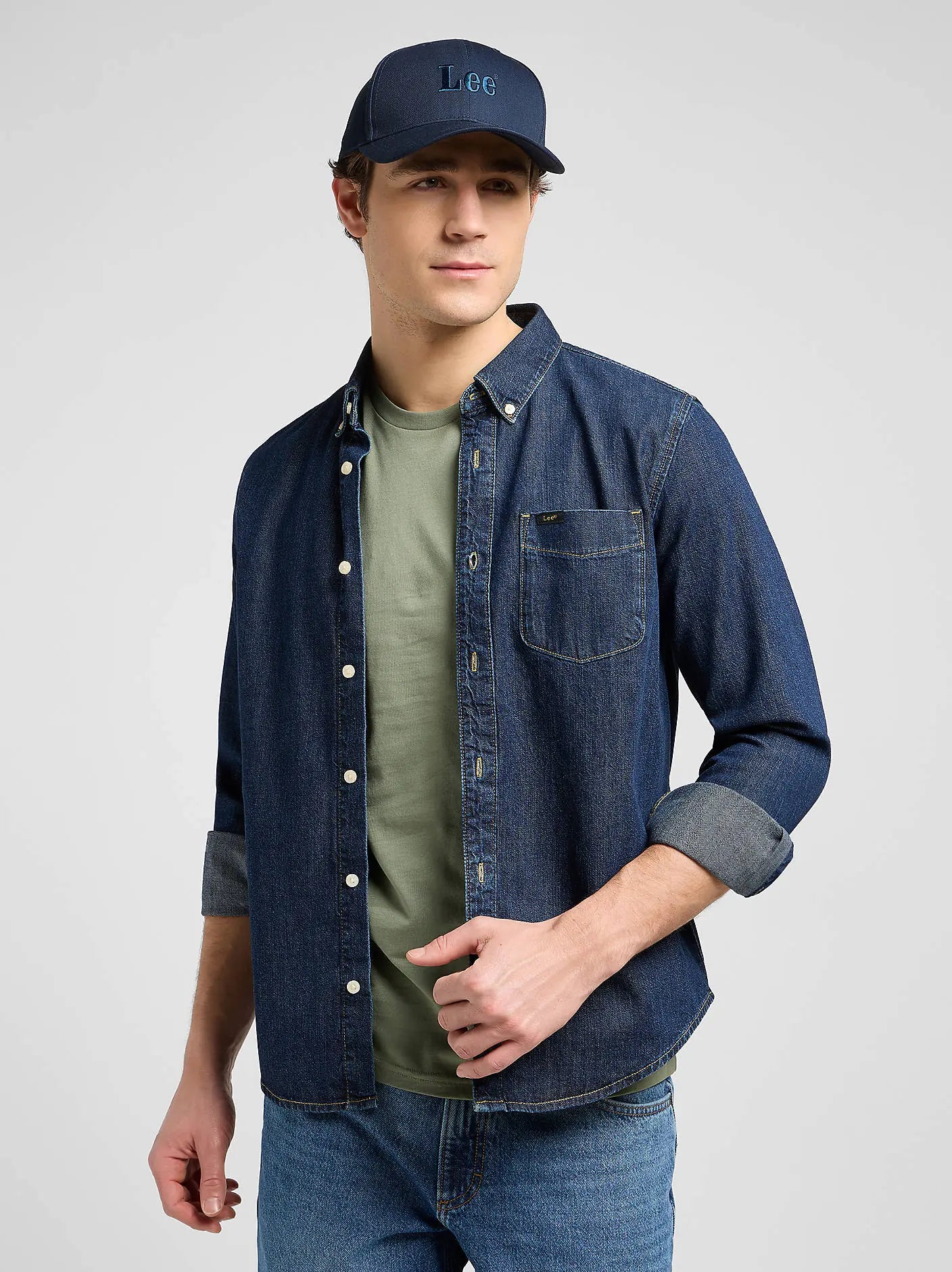 MESKA CZAPKA LEE CAP RIVET NAVY 112372710