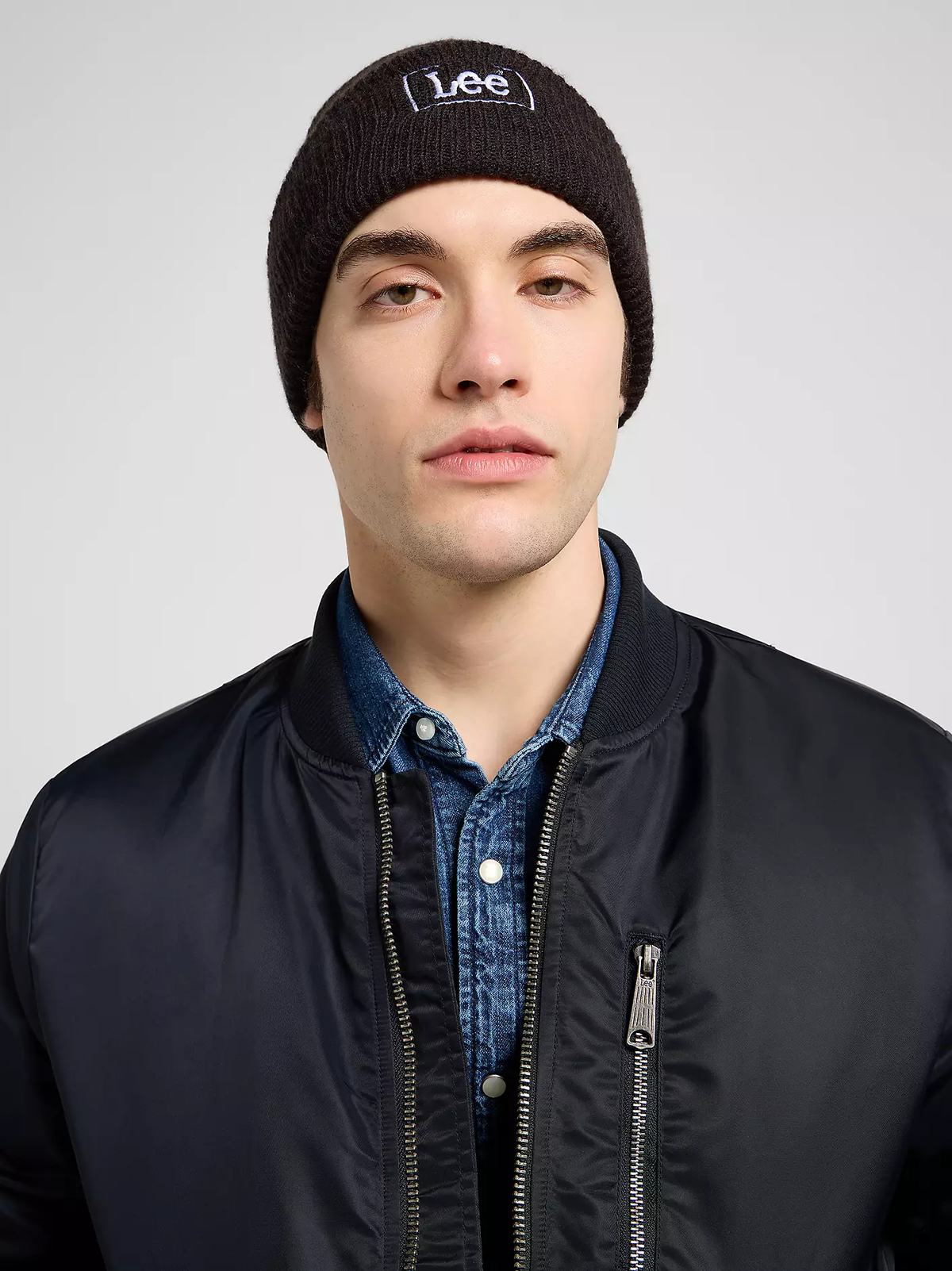 MĘSKA CZAPKA LEE CORE BEANIE BLACK 112372707