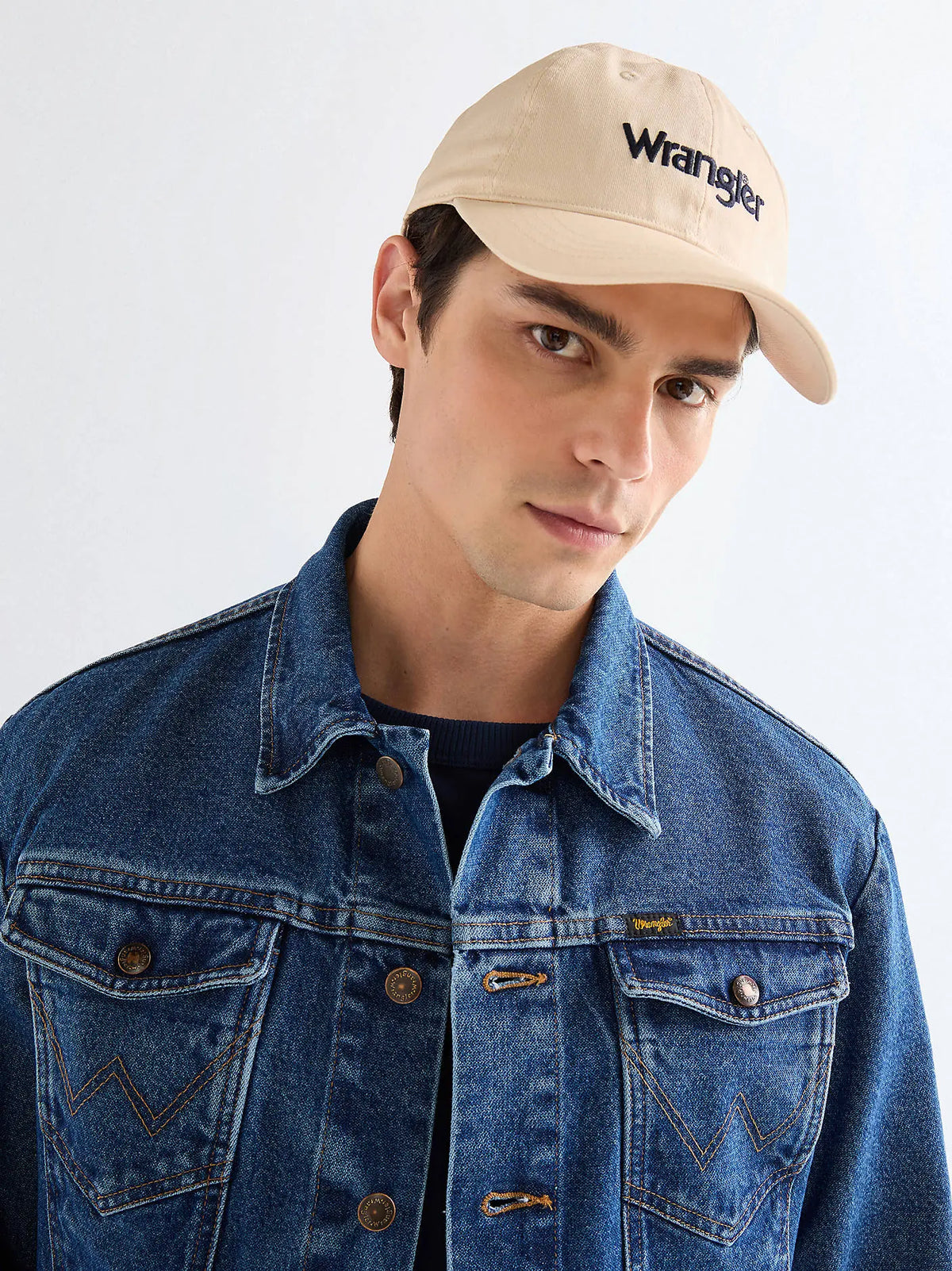 MESKA CZAPKA WRANGLER LOGO CAP ECRU 112378792