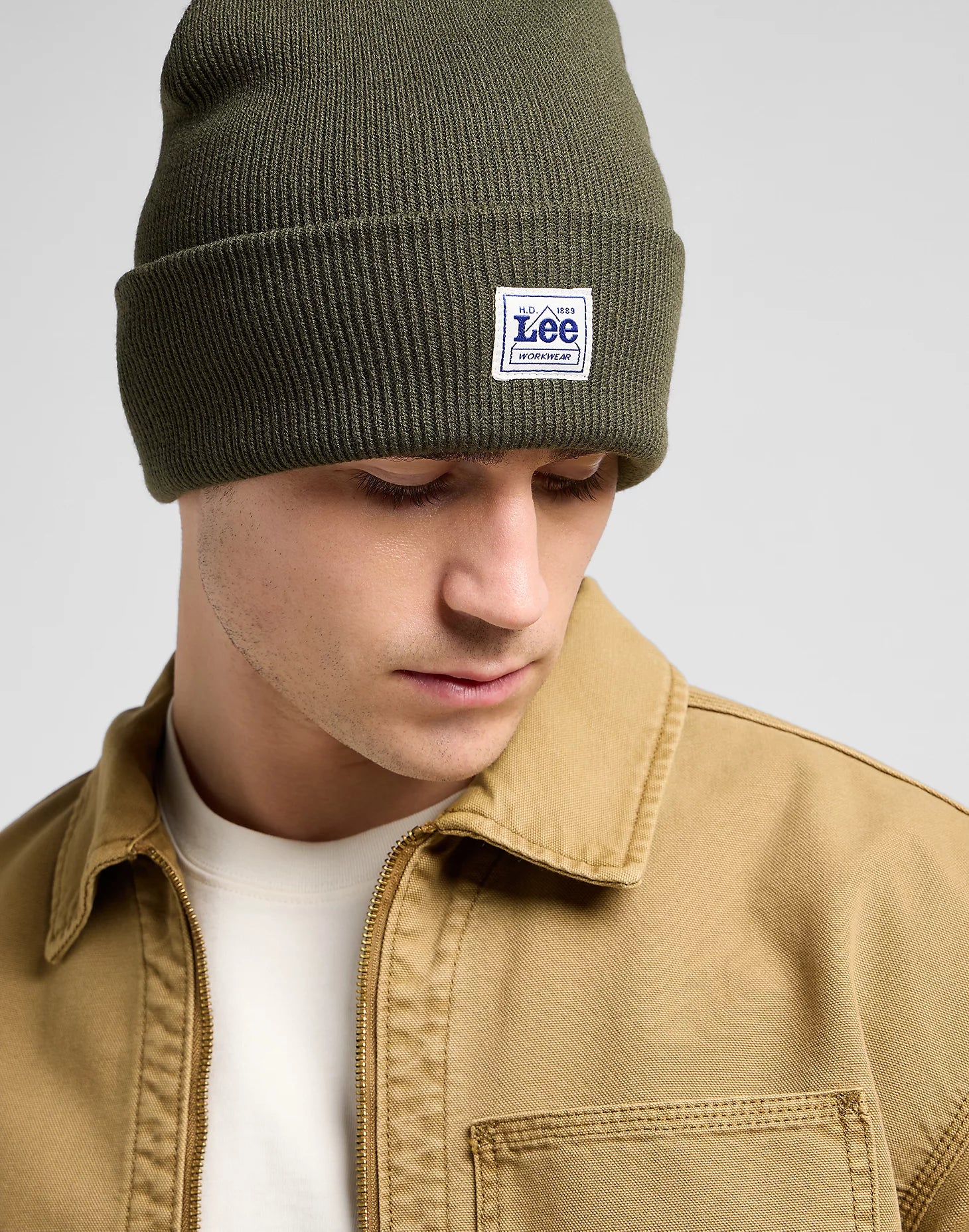 Meska Czapka Zimowa Lee Workwear Beanie Oak Moss 112372691