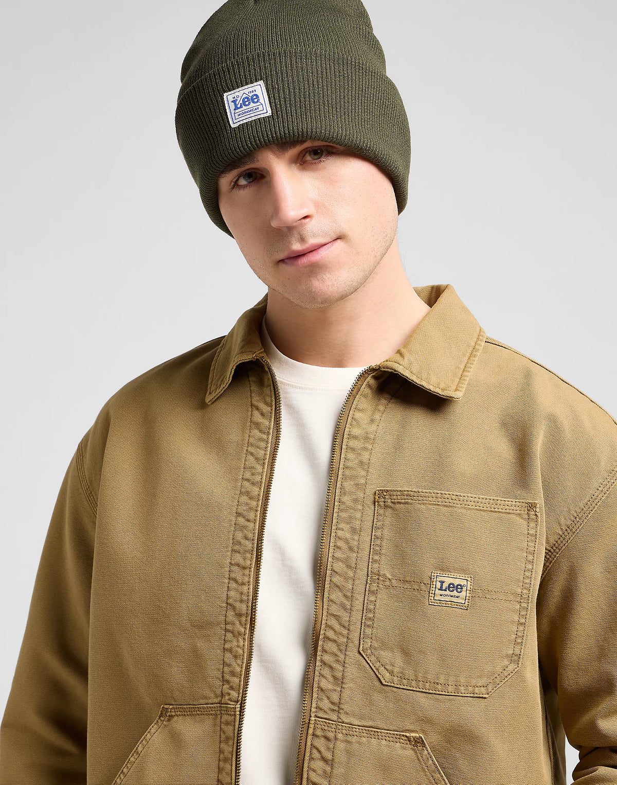 Meska Czapka Zimowa Lee Workwear Beanie Oak Moss 112372691