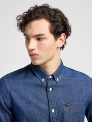 MĘSKA KOSZULA JEANSOWA LEE BUTTON DOWN MID STONE 112330675