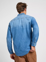 MĘSKA KOSZULA JEANSOWA LEE WORKWEAR SHIRT 2 0 MID DENIM 112364148