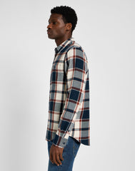 Męska Koszula Krata Lee Leesure Shirt Blue 112355726