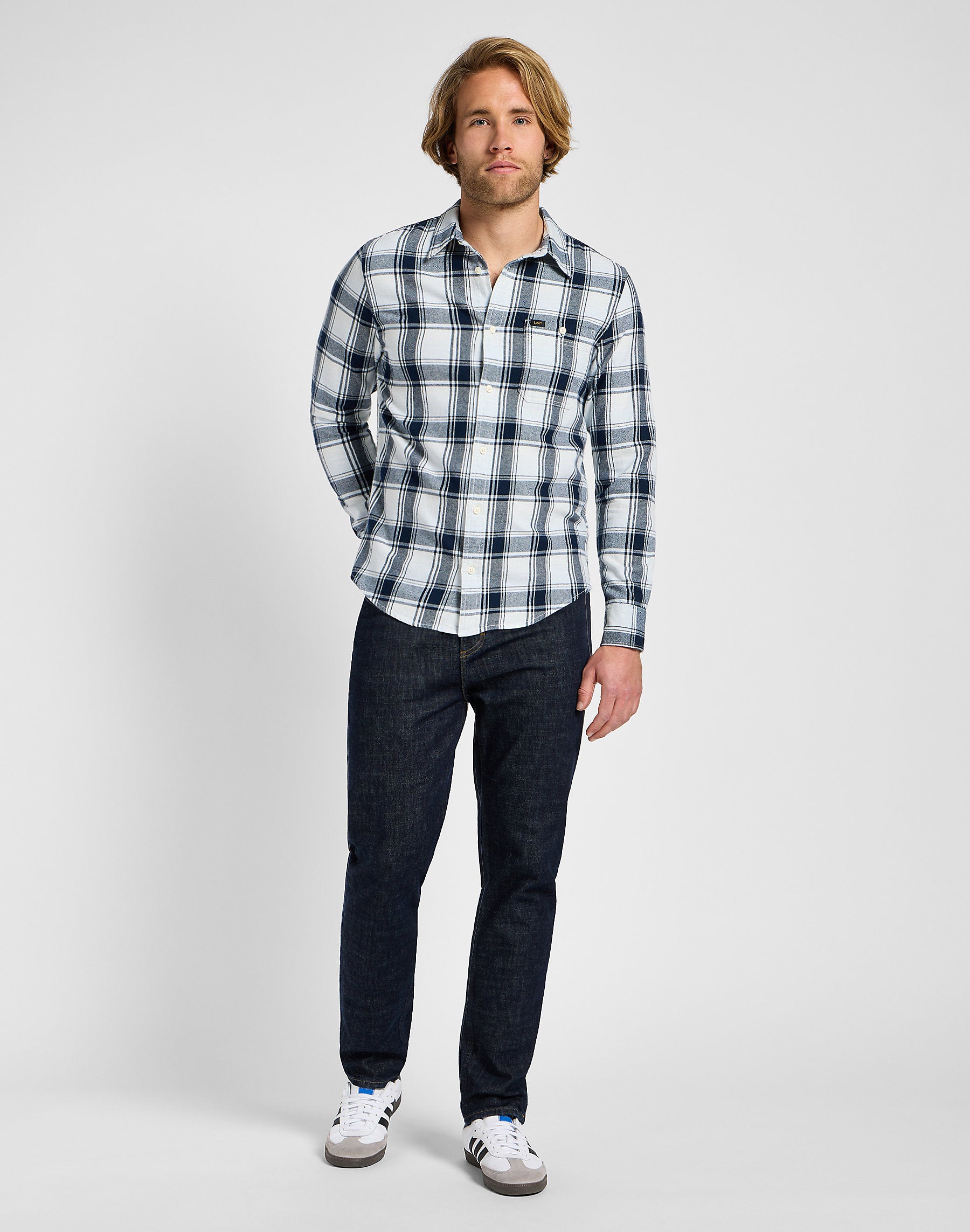 Męska Koszula Krata Lee Leesure Shirt Cloud Check 112355714