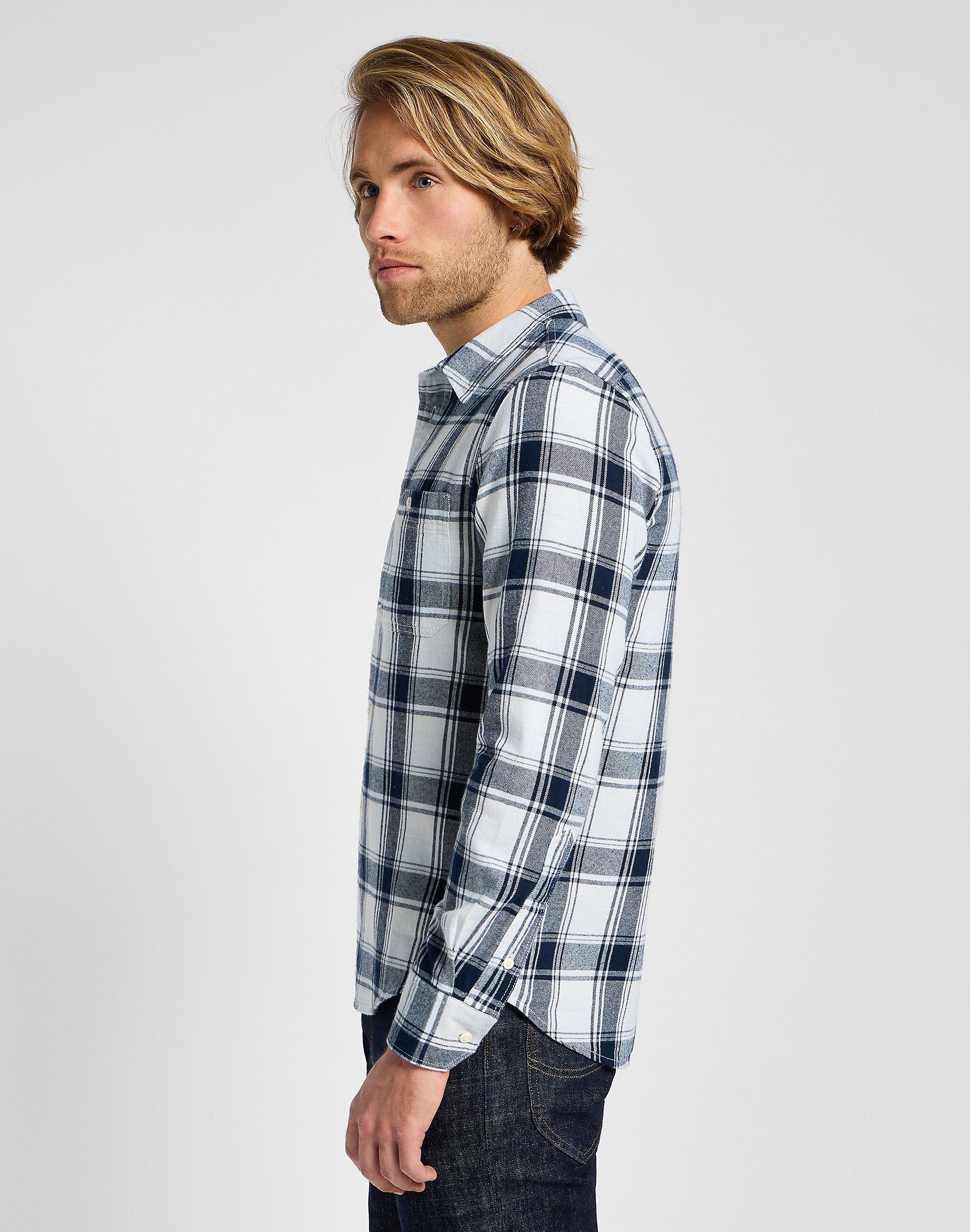 Męska Koszula Krata Lee Leesure Shirt Cloud Check 112355714