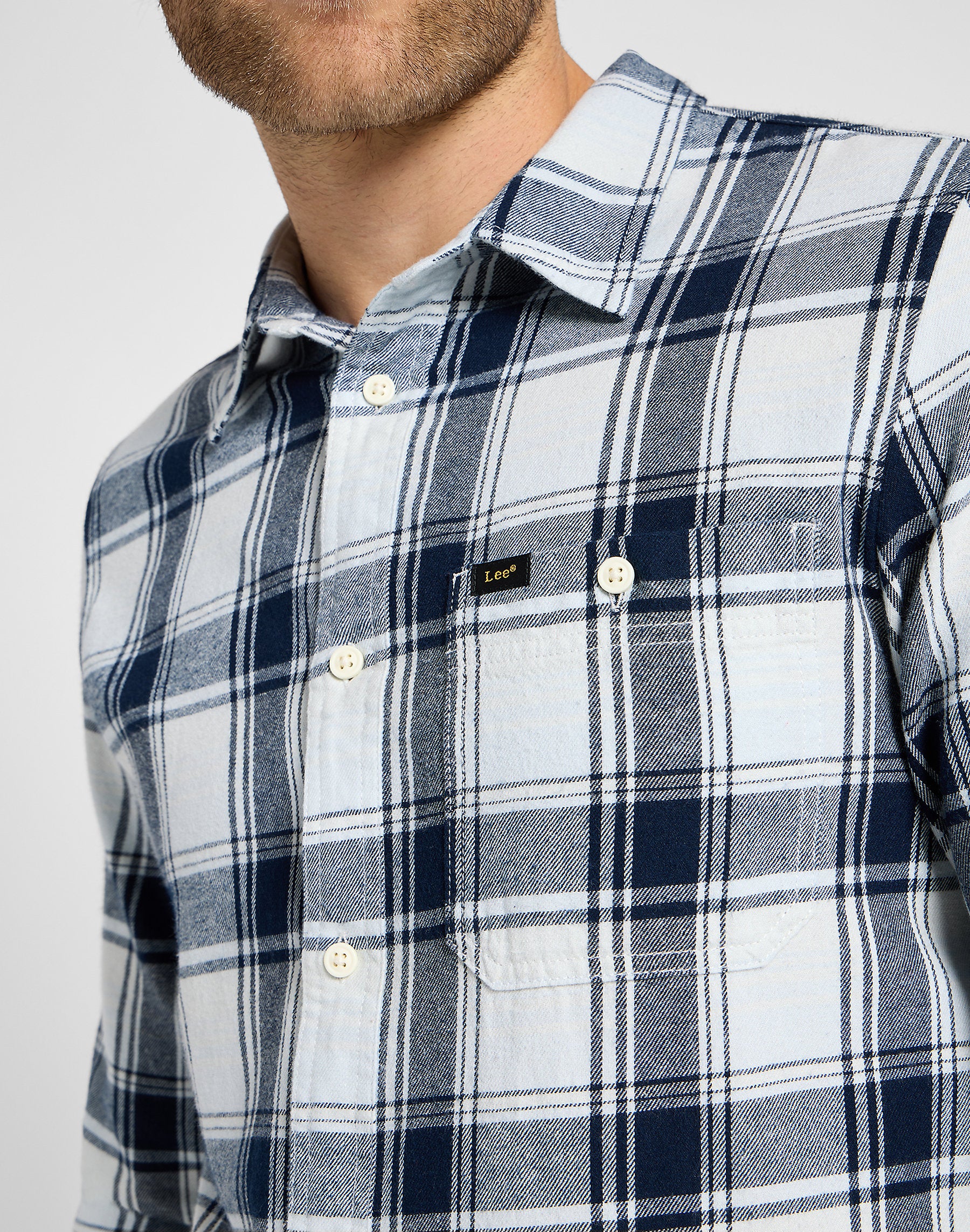 Męska Koszula Krata Lee Leesure Shirt Cloud Check 112355714