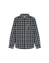 MĘSKA KOSZULA KRATA WRANGLER 1 PKT INDIGO SHIRT NAVY 112357226