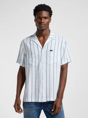Meska Koszula Lee 2 Pkt Camp Shirt Orion Blue 112364108