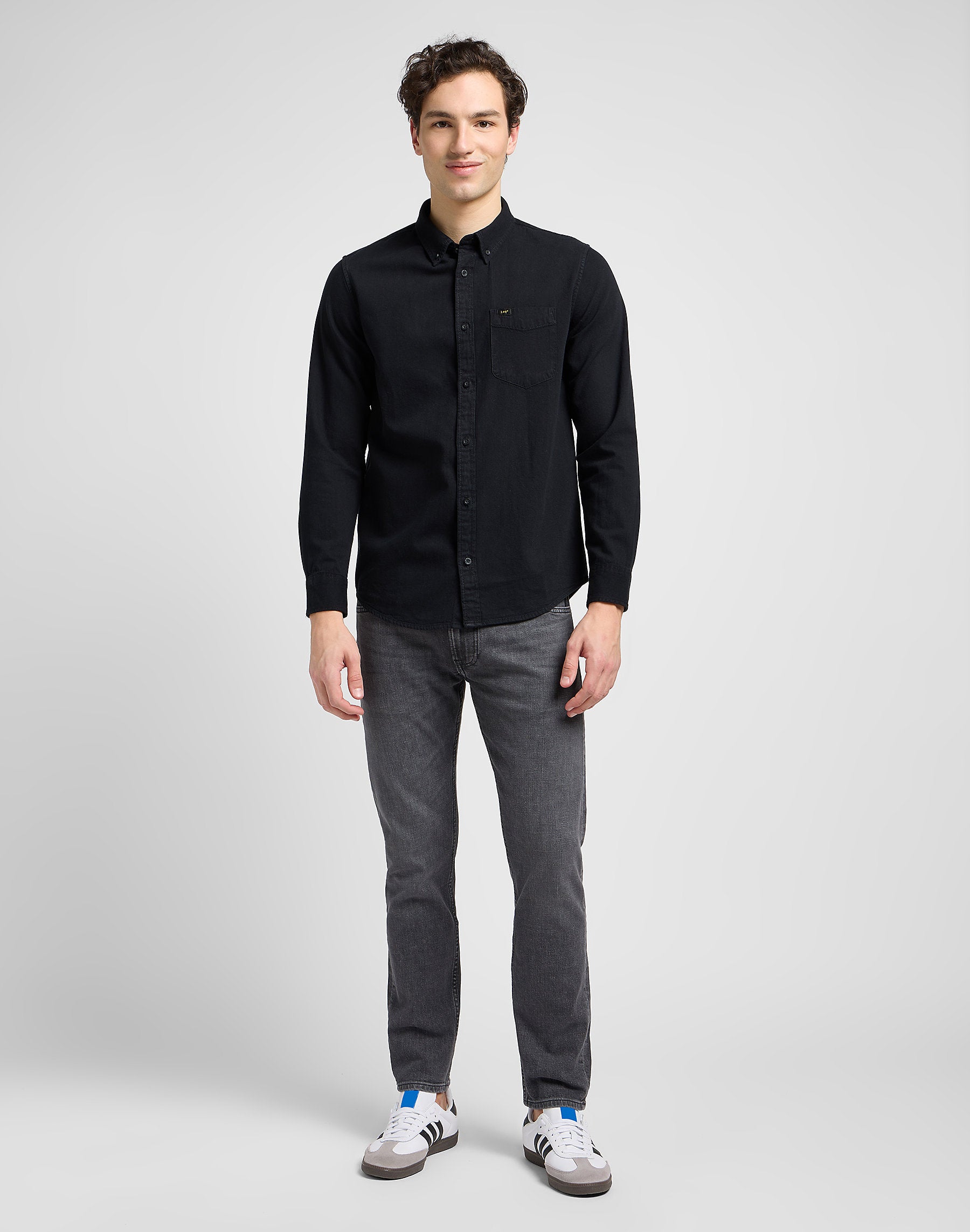 Męska Koszula Lee Button Down Black 112330674