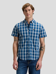 MESKA KOSZULA LEE BUTTON DOWN SS DEEP SEA PLAID 112376549