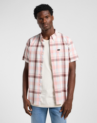 MĘSKA KOSZULA LEE BUTTON DOWN SS ROSA AURORA PLAI 112363689