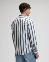 MESKA KOSZULA LEE BUTTON DOWN TONAL RIVET NAVY ST 112376576