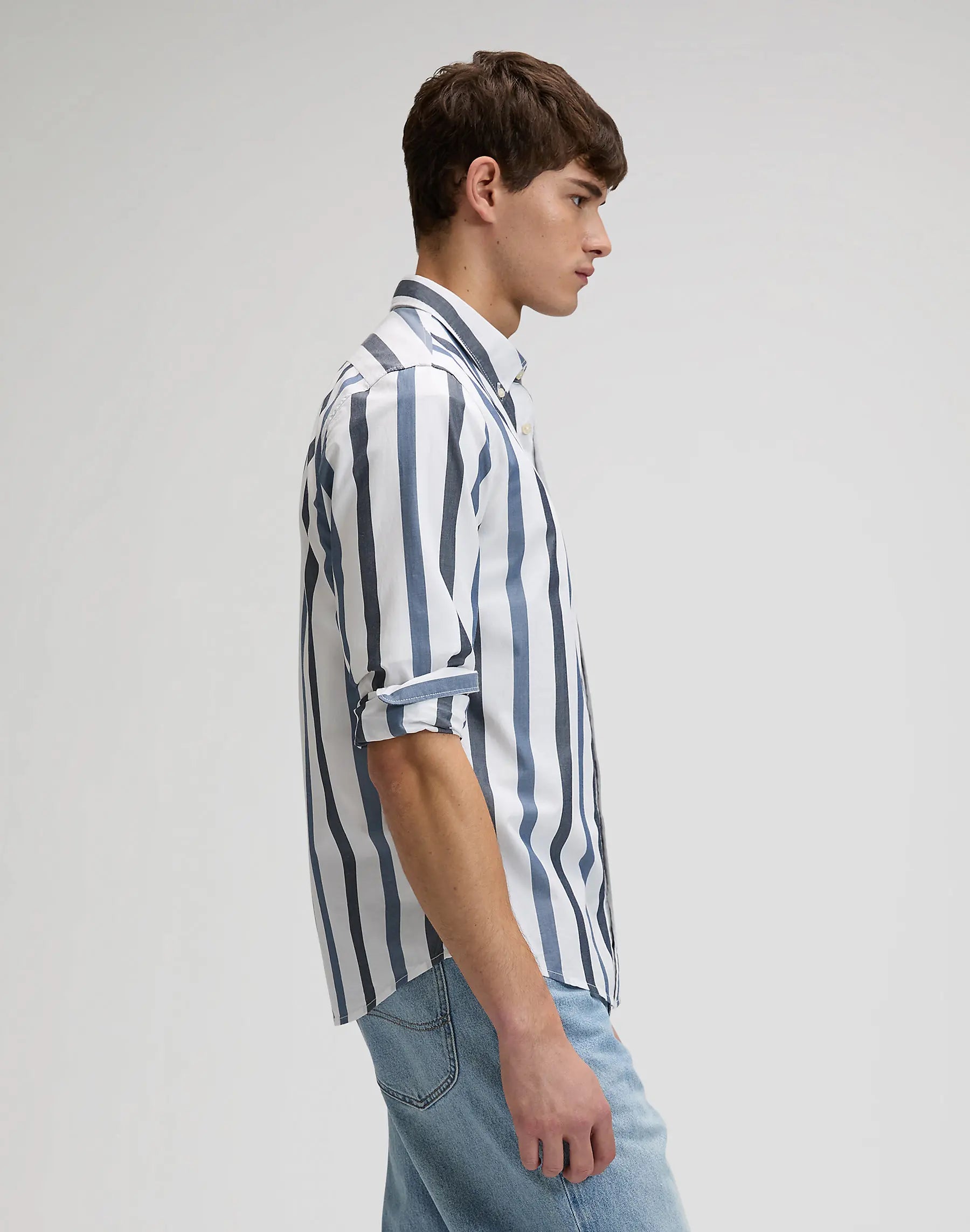 MESKA KOSZULA LEE BUTTON DOWN TONAL RIVET NAVY ST 112376576