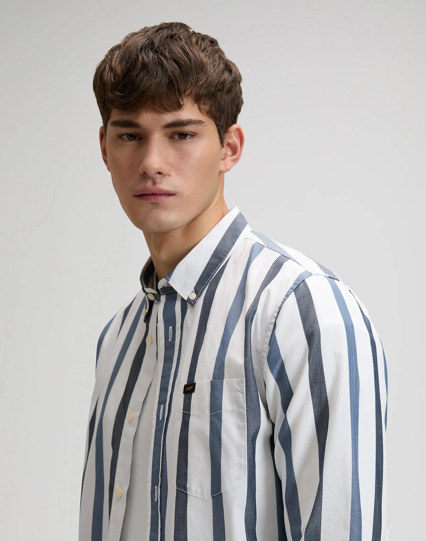 MESKA KOSZULA LEE BUTTON DOWN TONAL RIVET NAVY ST 112376576