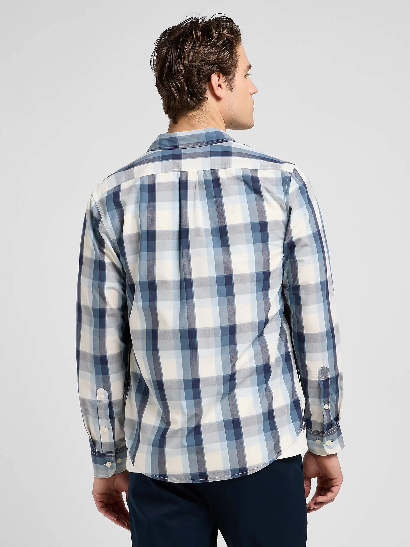 MESKA KOSZULA LEE BUTTON DOWN VINTAGE BLUE OMBRE 112370544