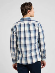 MESKA KOSZULA LEE BUTTON DOWN VINTAGE BLUE OMBRE 112370544