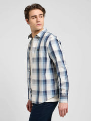 MESKA KOSZULA LEE BUTTON DOWN VINTAGE BLUE OMBRE 112370544