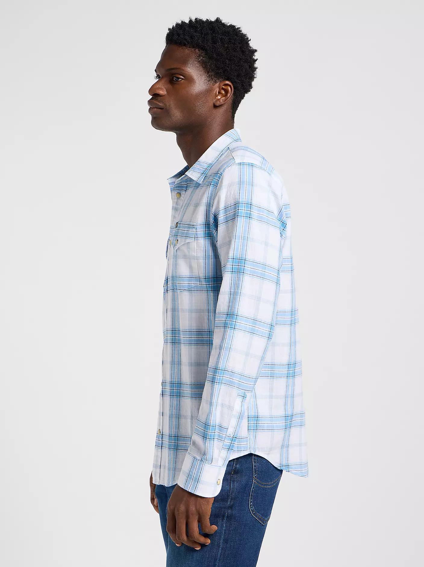 MĘSKA KOSZULA LEE CLEAN WESTERN SHIRT STREAM BRIGHT W 112363911