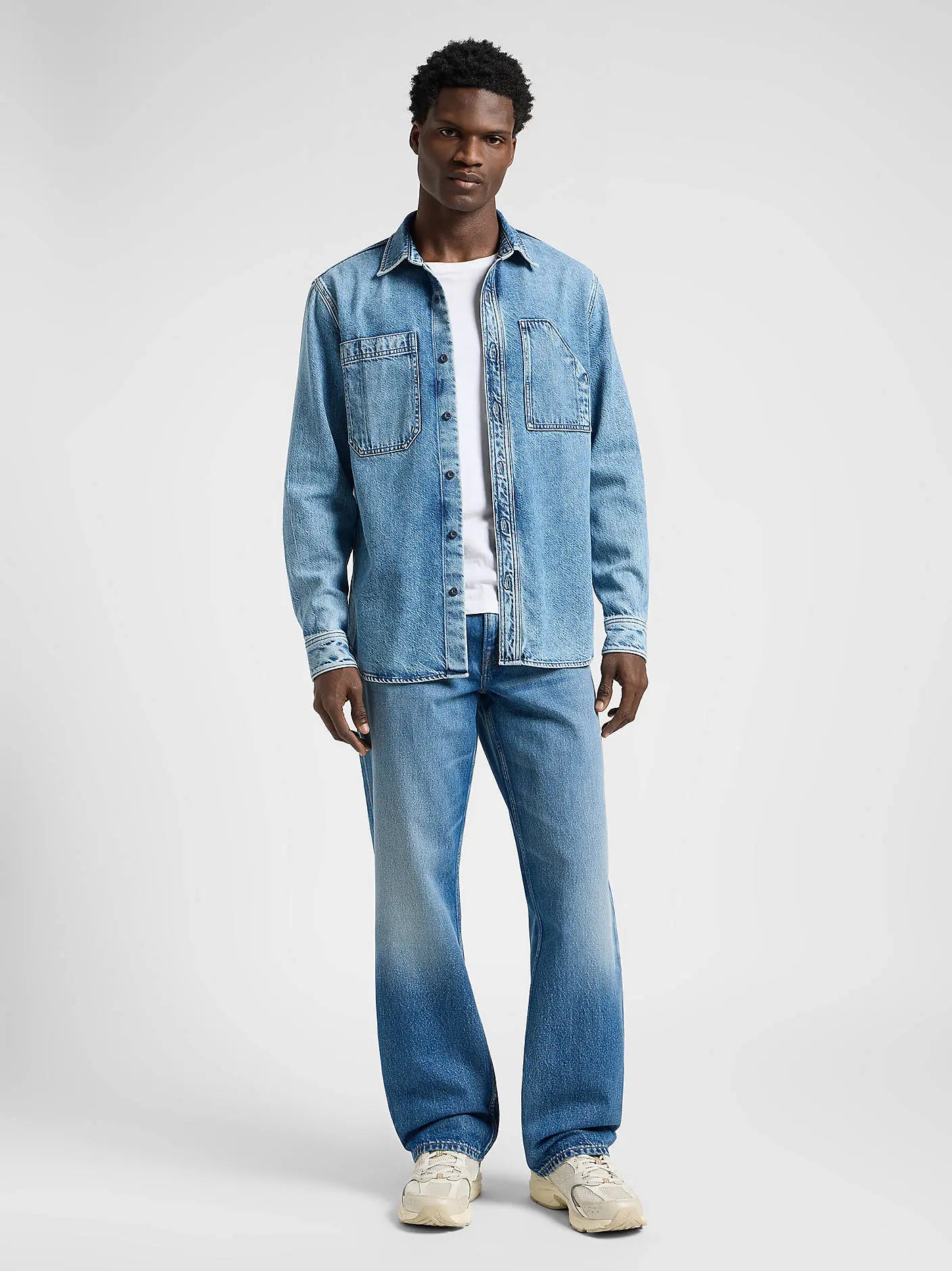 Męska Koszula Lee Engineer Overshirt Blue Meadow Wash 112363915