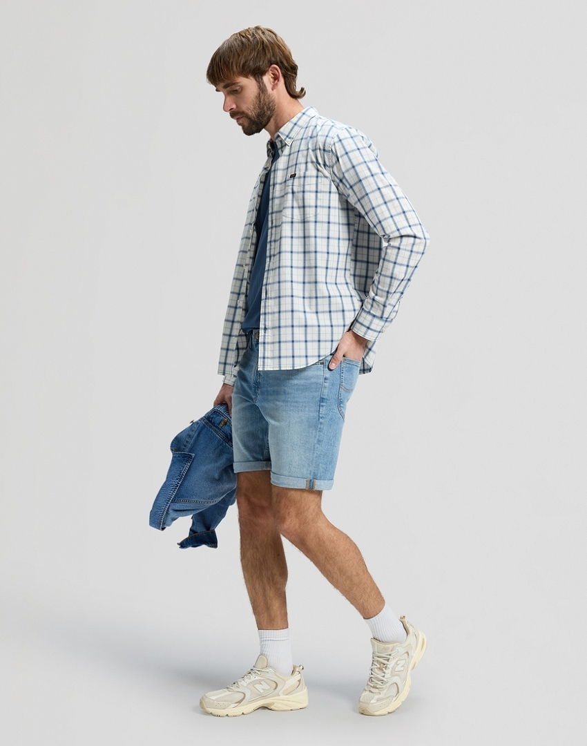 MĘSKA KOSZULA LEE LEE BUTTON DOWN ORION BLUE PLAID 112376571