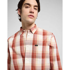Męska Koszula Lee Lee Button Down Red Clay Plaid 112370545