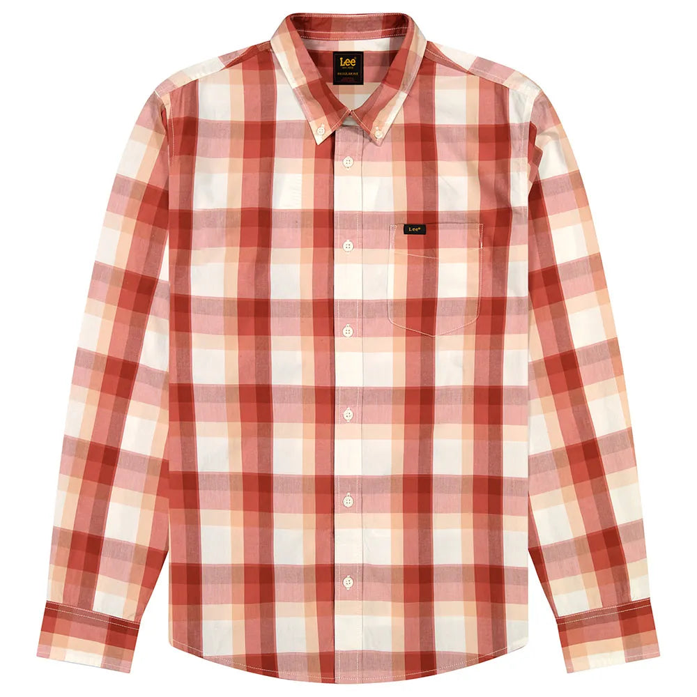 Męska Koszula Lee Lee Button Down Red Clay Plaid 112370545