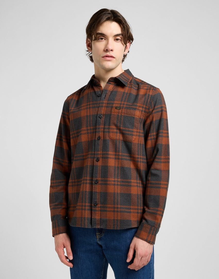 MESKA KOSZULA LEE LEESURE SHIRT COPPER FIELDS 112370560