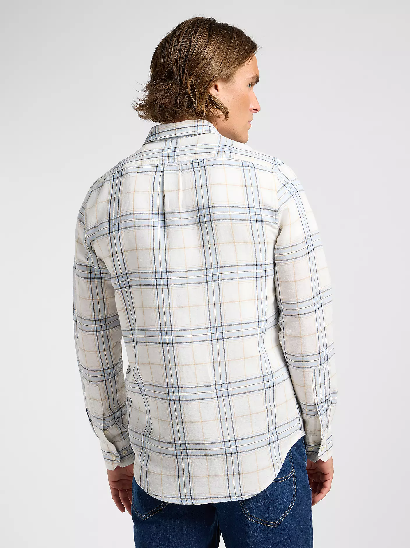MĘSKA KOSZULA LEE LEESURE SHIRT SHY BLUE 112363901