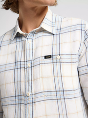 MĘSKA KOSZULA LEE LEESURE SHIRT SHY BLUE 112363901