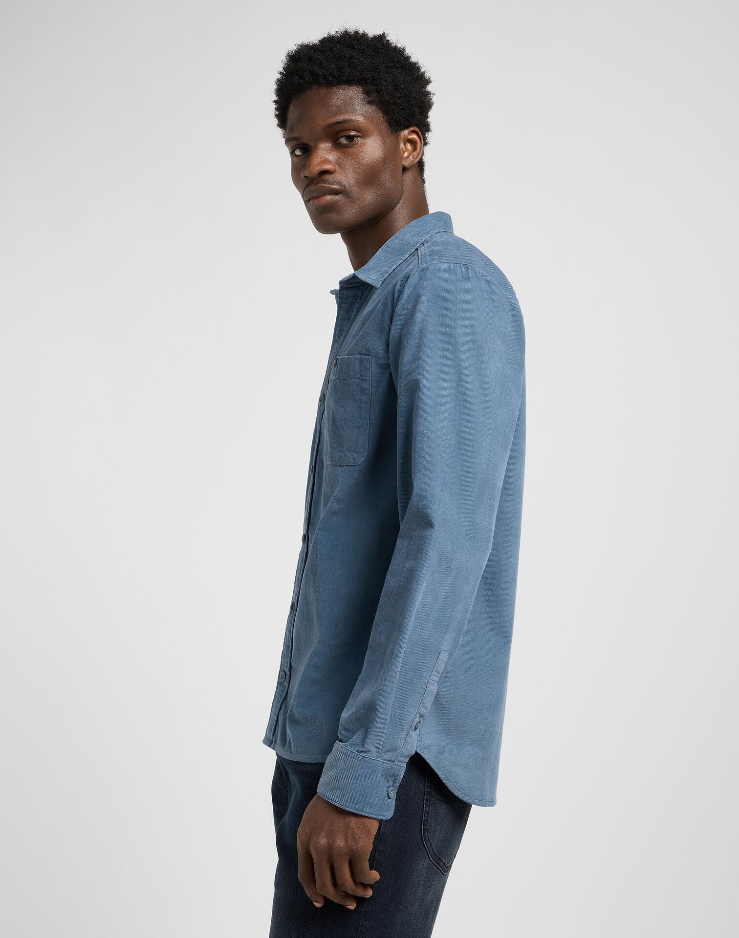 Meska Koszula Lee Leesure Shirt Vintage Blue 112370556