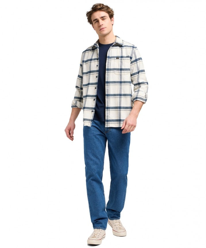 Męska Koszula Lee Mercantile Shirt Vintage Ecru Jaspe Plaid 112370571