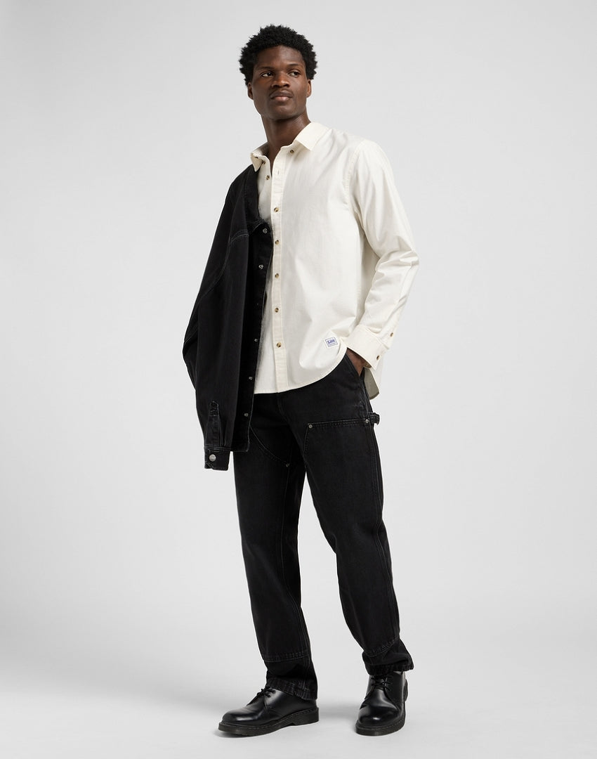 Męska Koszula Lee No Pocket Button Down Ecru 112370478