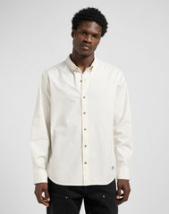 Męska Koszula Lee No Pocket Button Down Ecru 112370478