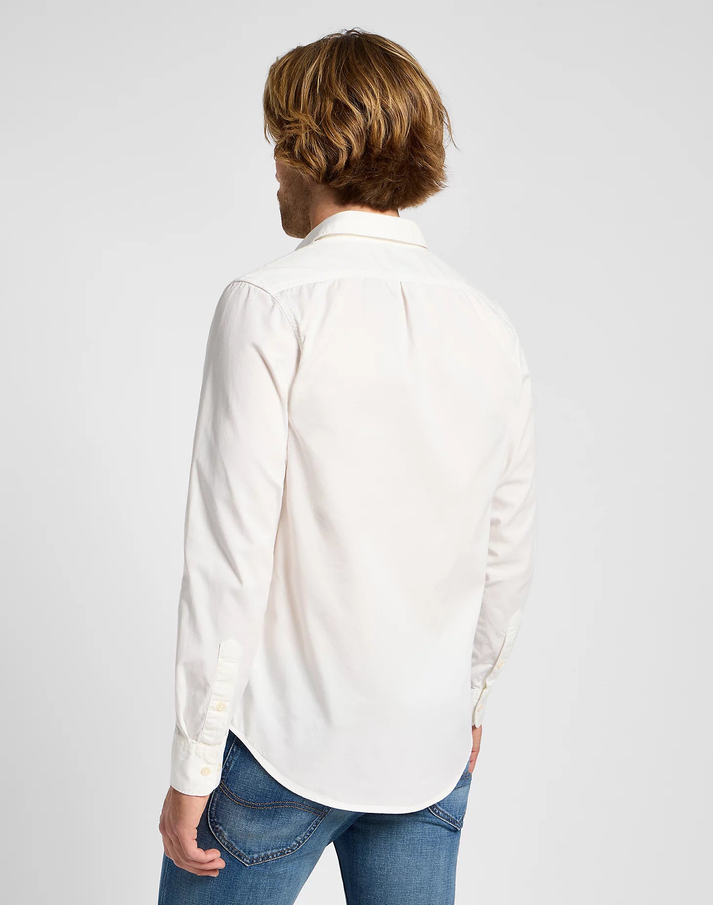 MESKA KOSZULA  LEE PATCH SHIRT BRIGHT WHITE 112333654