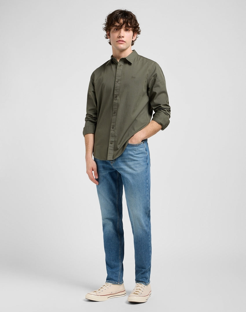 Męska Koszula Lee Patch Shirt Olive Gray 112370548