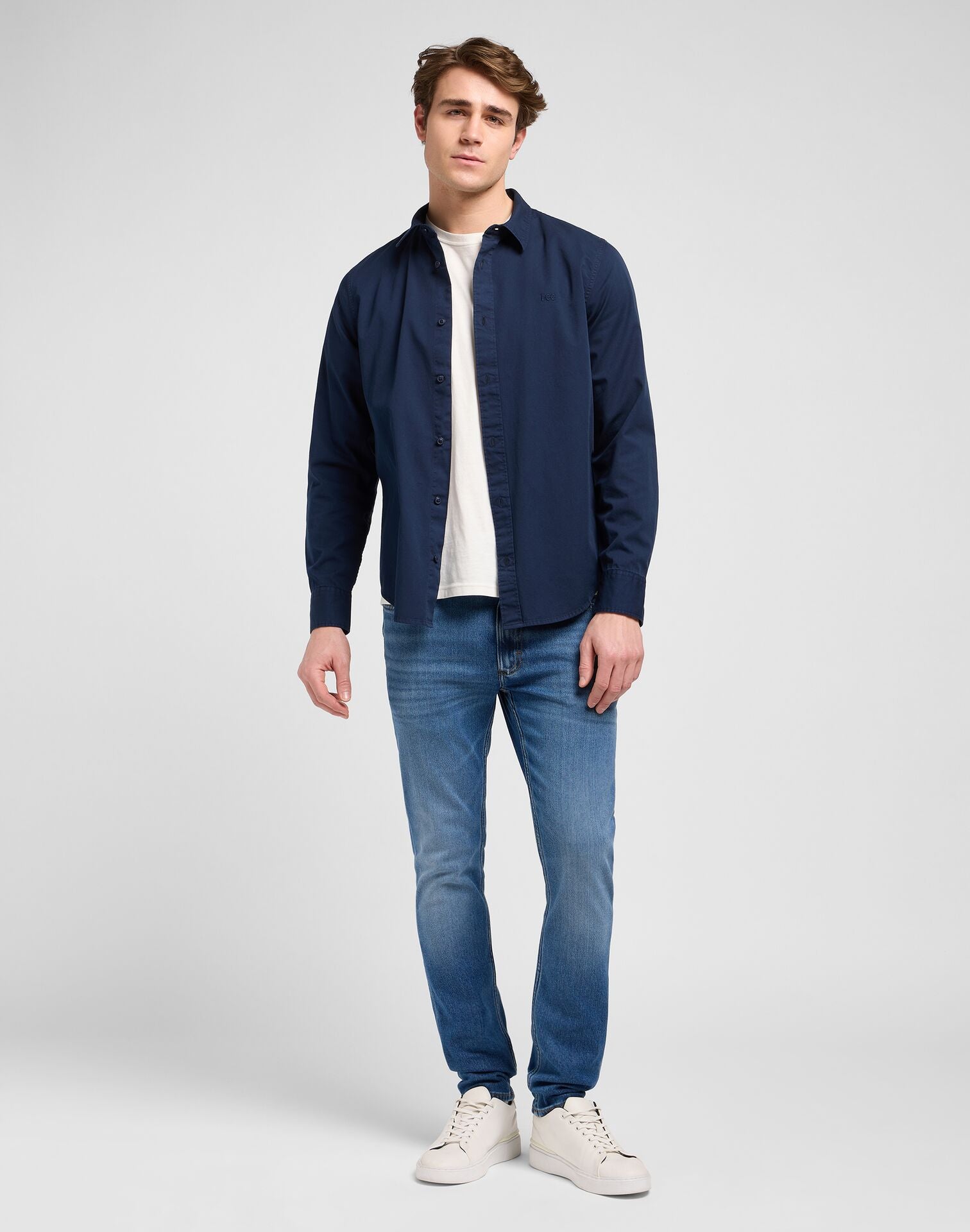 Męska Koszula Lee Patch Shirt Rivet Navy 112370547