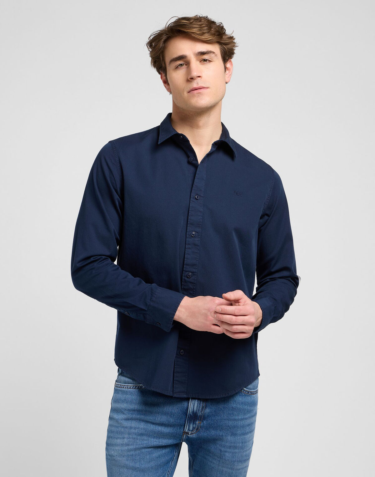 Męska Koszula Lee Patch Shirt Rivet Navy 112370547