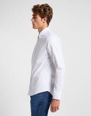 Meska Koszula Lee Patch Shirt Shy Blue Bright White 112363910