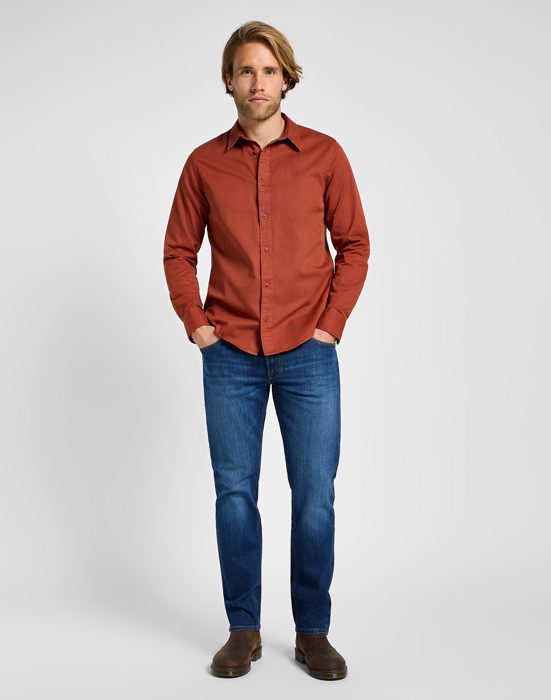 Męska Koszula Lee Patch Shirt Sweet Maple 112355741