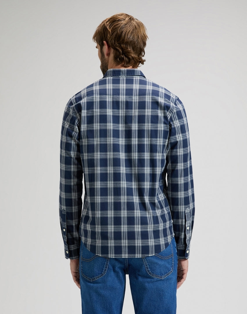 MESKA KOSZULA LEE REGULAR SHIRT MOOD INDIGO PLAID 112376590