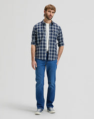 MESKA KOSZULA LEE REGULAR SHIRT MOOD INDIGO PLAID 112376590
