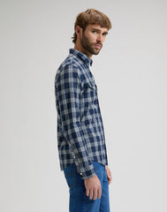 MESKA KOSZULA LEE REGULAR SHIRT MOOD INDIGO PLAID 112376590