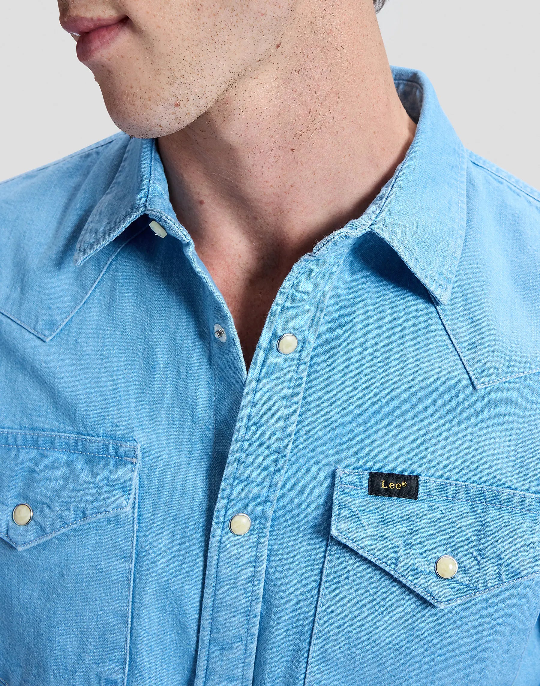 Męska Koszula Lee Regular Western Shirt Lakeside Wash 112365766