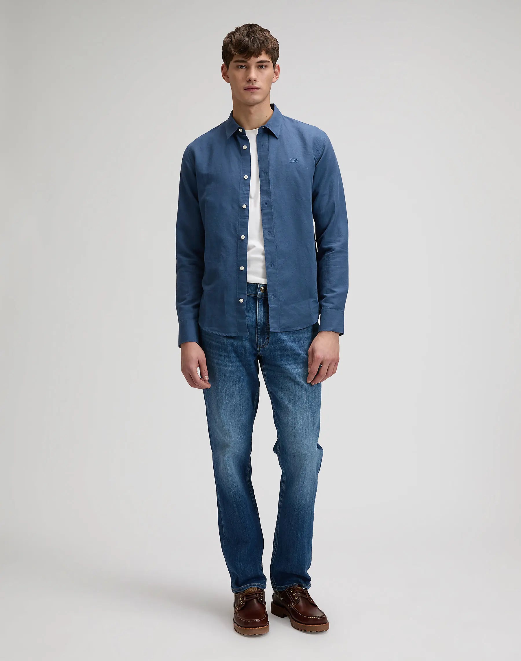 MESKA KOSZULA LEE SHIRT ACADEMY BLUE 112376544