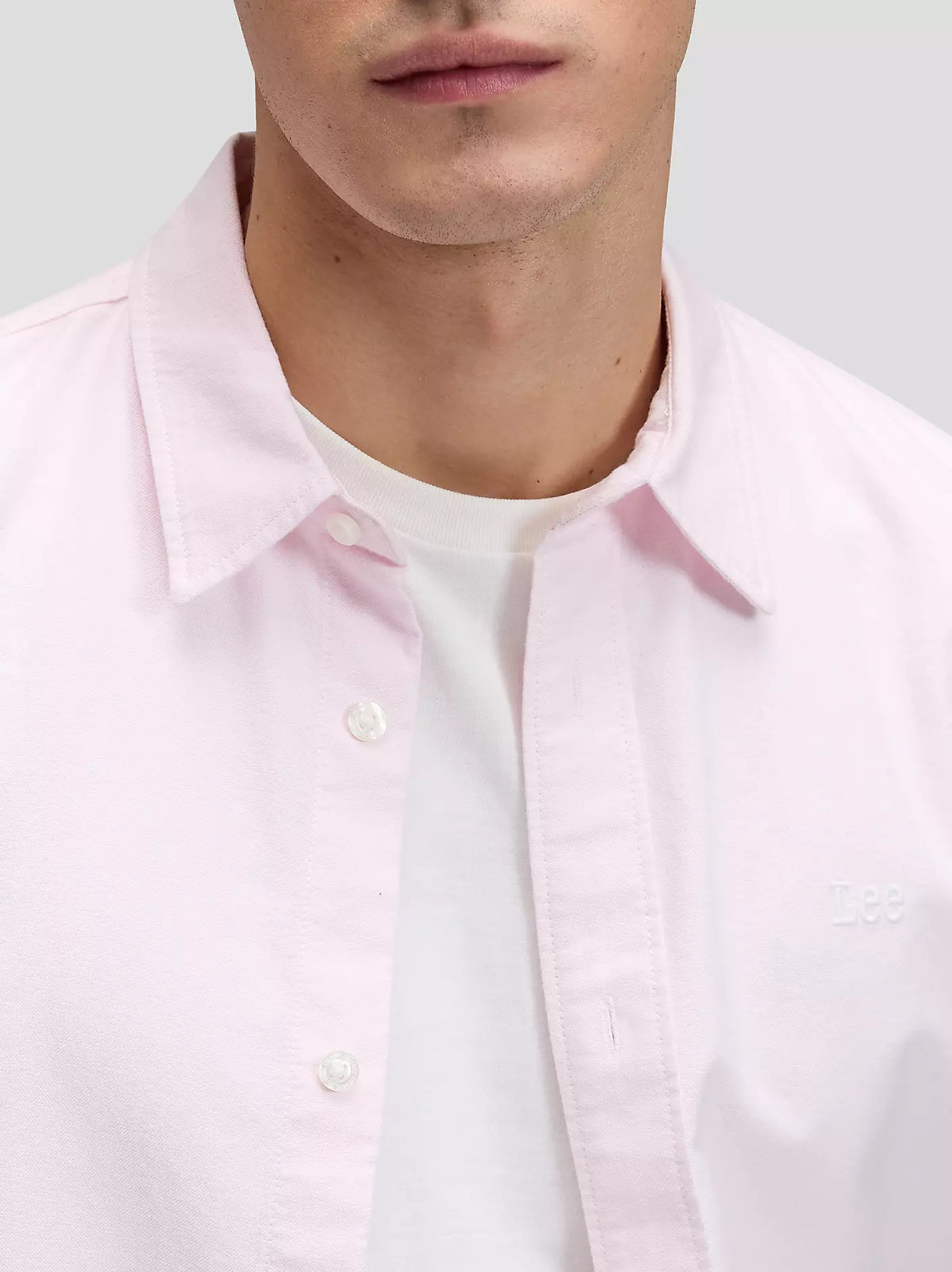 MESKA KOSZULA LEE SHIRT ICY PINK CROSS 112376560