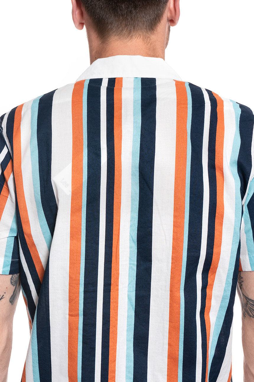 MĘSKA KOSZULA LEE SS BOWLING SHIRT REGULAR FIT DESERT ORANGE L68BTAOB 112117037
