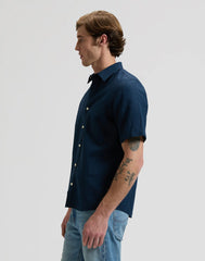 MESKA KOSZULA LEE SS SHIRT RIVET NAVY 112376564