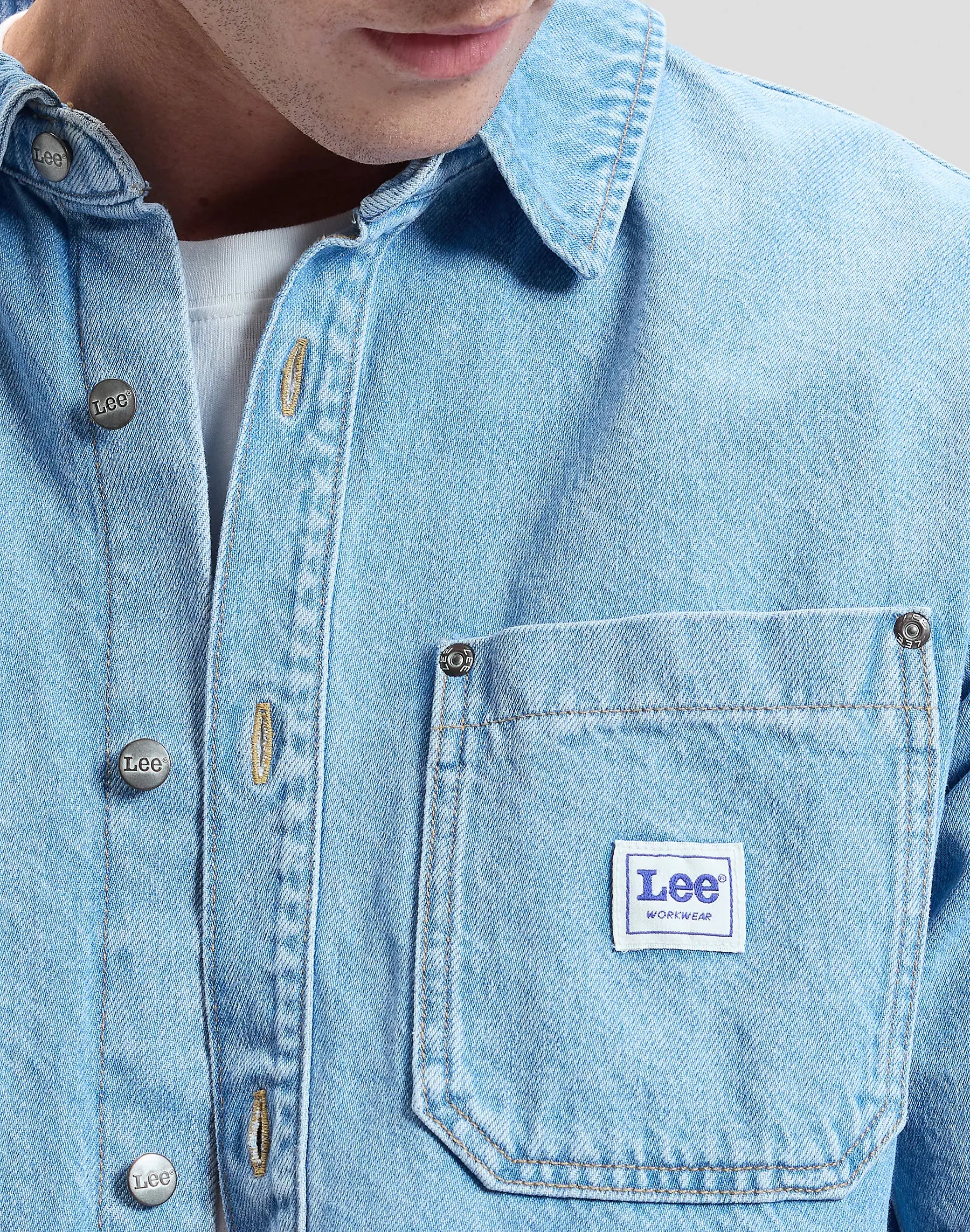 MESKA KOSZULA LEE SS WORKWEAR SHIRT JUST ME 112376574